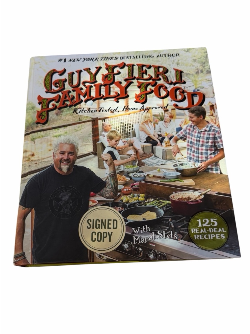Guy Fieri Family Food Cookbook - Signed Copy 1st Edition NWT